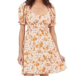 ASTR mini dress puff short sleeve, multicolor, women’s M